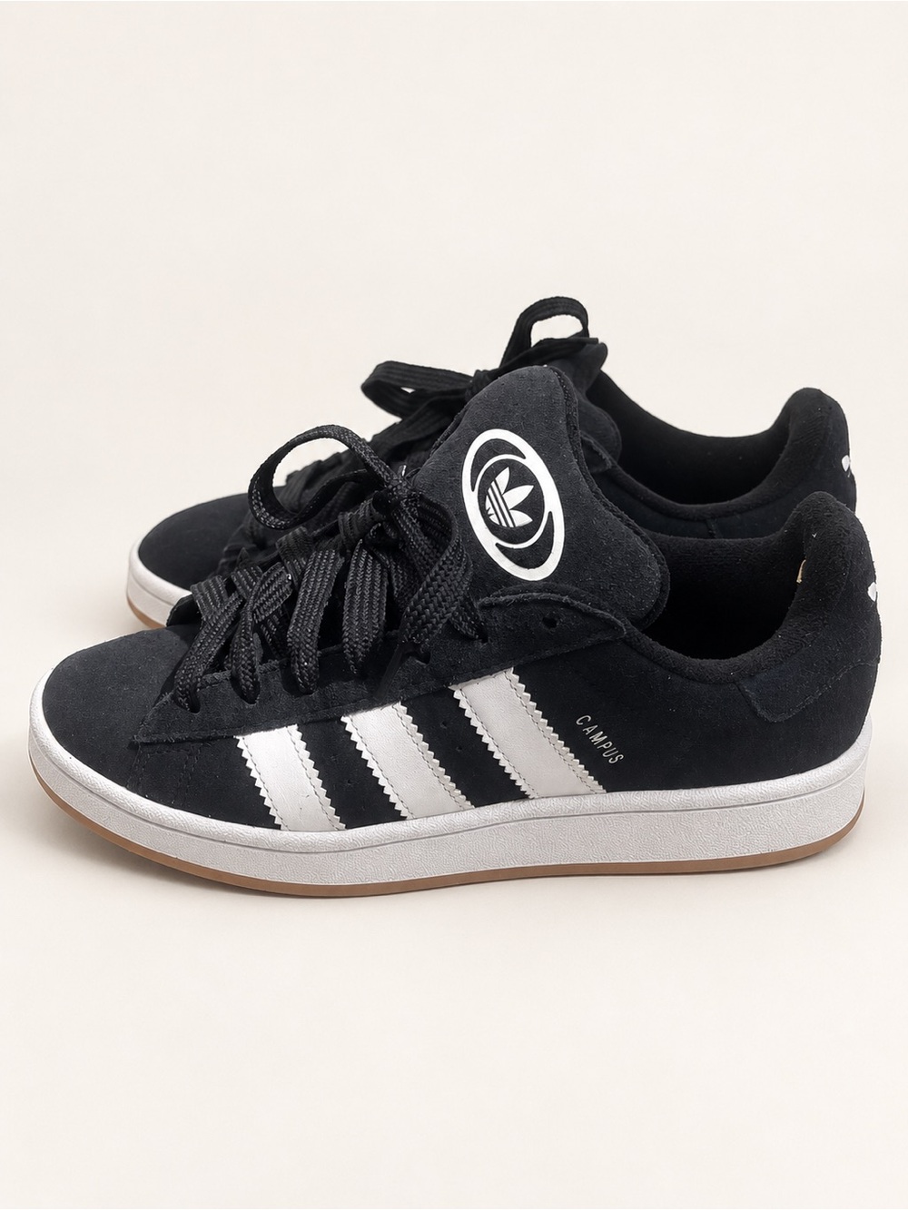 adidas campus 00s black white gum suede sneakers 7y women’s 8 HQ6638